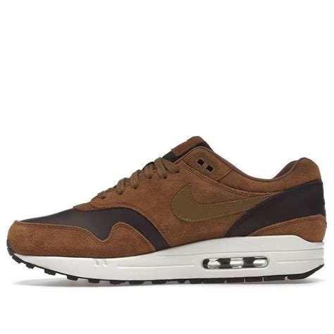 nike air max 1 premium leather ah9902 200 bruin zwart